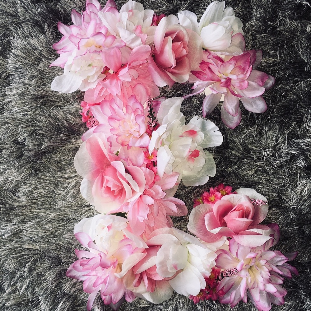 Floral Letter - Wood Floral Letter - Wood Letter